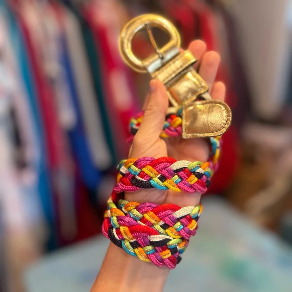 Vintage Colorful Corded Belt